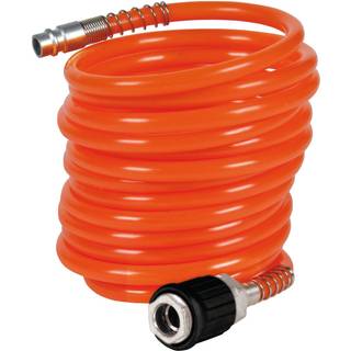 Einhell trykluft spiral flexslange, 6 mm inkl. koblinger - 4 meter