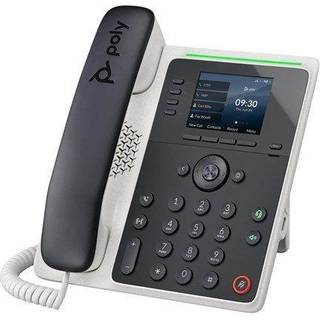 Plantronics Poly Edge E220 IP Desk Telefon (Plantronics + Polycom) - Designet til brug i f?llesomr?der - 4 -linjetaster, der underst?tter op til