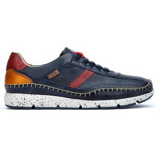 Pikolinostil mænd. M4U-6046C1 Fuencarral M4U hvide hjemmesko i læder (42), Fast, 1-3 cm, Blonder, Casual