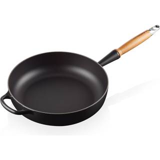 Le Creuset Sautepfanne Signature Gusseisen Holzgriff Schwarz 28cm