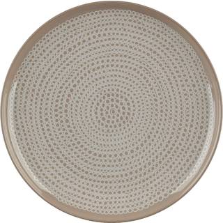 Marimekko Oiva/siirtolapuutarha Tallerken 25 Cm Terra / - Middagstallerkner Stentøj Hvid - 071874-810