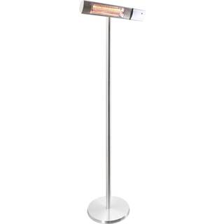 HORTUS Terrassevarmer gulvmodel GT 500/1000/1500W sølv inkl. fjernbetjening