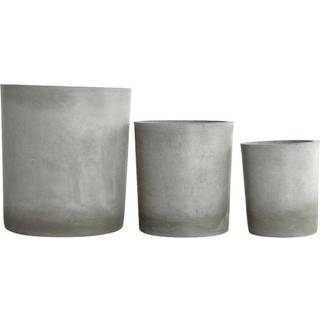 House Doctor Ave krukke 3-pak Cement