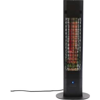 HORTUS terrassevarmer med soft touch og fjernbetjening, gulvmodel, sort - 1800 W