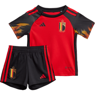 Belgium 22 Baby hjemmebanesæt - Red / Black - 74