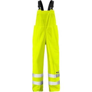 Fristads 101056 Flame Hi Vis regnbukser kl.2 2047 / Arbejdsbukser Hi-Vis gul 3XL