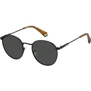 Polaroid Unisex PLD 6171/S 807/M9 Solbriller Metal Sort Grå Rund
