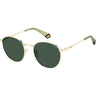 Polaroid Unisex PLD 6171/S J5G/UC Solbriller Metal Guld Grøn Rund