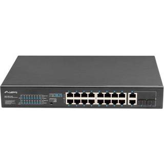 Lanberg RSFE-16P-2C-250 - switch - 16 ports - unmanaged - rack-mountable