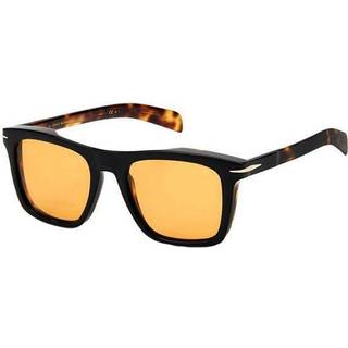 DAVID BECKHAM Mand DB 7000/S WR7/W7 Solbriller Acetat Sort Orange Firkantet Normal