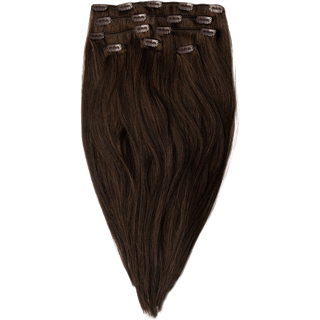 Clip in extensions - Dark Chocolate Brown 1B Original / 50 cm / 100 g