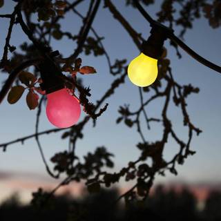 Star Trading rød B22d LED-pære Outdoor 356-45-5