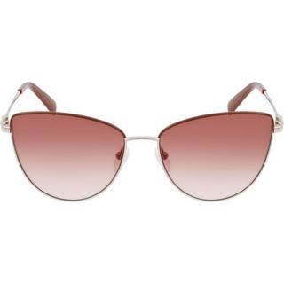 LONGCHAMP Kvinde LO152S 731 Solbriller Metal Guld Rød Cat Eye Skygge