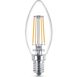 Philips Corepro LED Kerte E14 filament klar 4.3W 470lm - 827 ekstra varm hvid | erstatter 40W