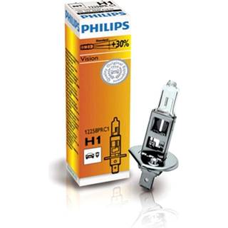 H1 Pære 12V 55W - Philips Vision +30% - P14,5s - Hurtig levering