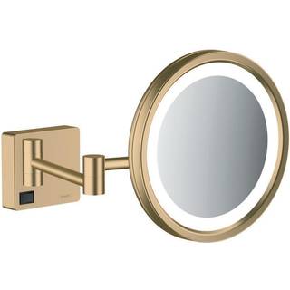 Hansgrohe AddStoris barber-/kosmetikspejl med LED-lys - børstet bronze