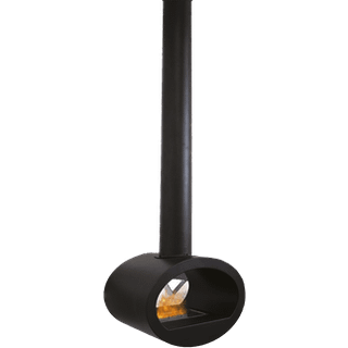 Nortiq Cervinia loftmonteret biopejs, 2kW - 1,5 liter, sort