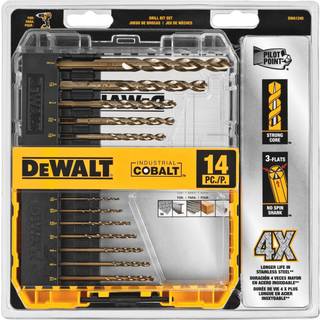 Dewalt Cobalt Alloy Steel Drill Bit Set med Pilot Point 14-Piece (DWA1240)