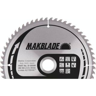 Rundsavsklinge til træ Makita; 250x2,3x30,0 mm; Z60; 5°