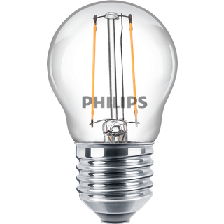 PHILIPS LED Classic Krone Filament, 25W, E27, varm hvid, klar ikke dæmpbar, 2-pak BOX