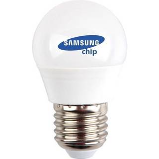 V-Tac 4,5W LED kronepære - Samsung LED chip, G45, E27 - Dæmpbar : Ikke dæmpbar, Kulør : Kold