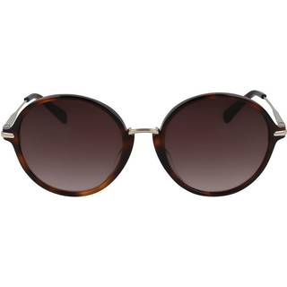 LONGCHAMP Kvinde LO645S 214 Solbriller Acetat Havana Brun Rund Normal Skygge