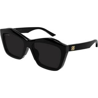 Balenciaga BB0216S 001 57 Solbriller Kvinder Black - Black - 57mm