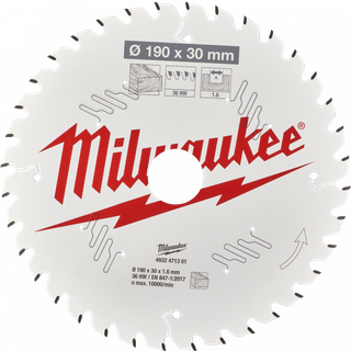 Rundsavklinge PW 190×30×1,6mm 36ATB
