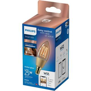 Philips smart led kertepære c35 e14 25w white justerbar guld dæmpbar