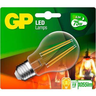 GP Batteries GP Lighting Filament Classic E27 LED 8,2W (75W)806lm DIM GP079934