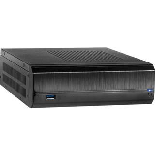 Inter-Tech JX-500 - Kabinet - Desktop slimline - Sort