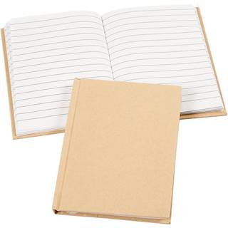 A6 Notesbog med linjer, 80 sider, brun