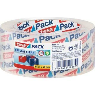 tesa pack Crystal Clear Packaging Tape 66m x 50mm Transparent