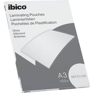 Lamineringslomme Ibico Basics Medium A3 100stk, 627312