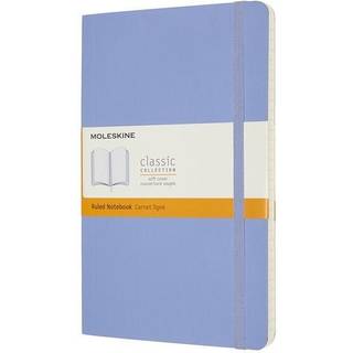 Moleskine notesbog Classic soft linieret L 13x21cm lys blå
