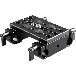 SMALLRIG 1775 MOUNTING PLATE W. 15MM ROD CLAMPS //