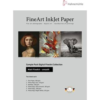 Hahnemühle Digital FineArt - Sample Pack - Matt FineArt - Smooth, A4