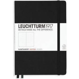 Notizbuch Medium dotted Hardcover schwarz A5