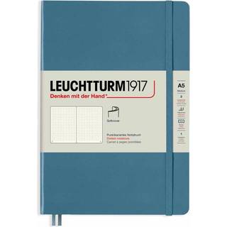 Notizbuch Medium dotted Softcover A5 - Stone Blue