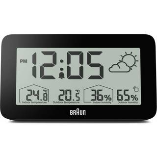 Braun BC13BP digitaler Wecker m. Wetterstation