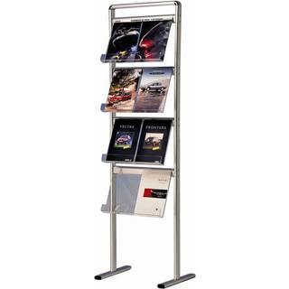 Info Line Midi Brochurestander enkeltsidet - 8xA4 - 21x29.7 cm