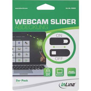Webcam cover - 2 stk - Sort