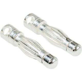 LRP 4mm silver universal connectors (5 pairs)