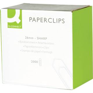 Q-connect 26 mm clips 2000 stk