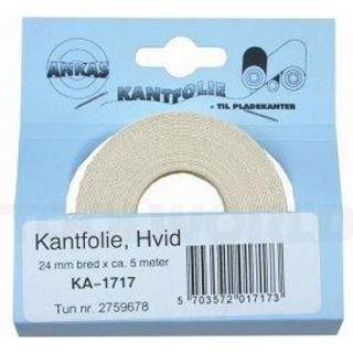 Kantliste hvid 24mmx25 KA-1952