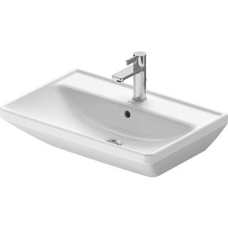 Duravit D-NEO hündvask, glaseret underside 650x440mm, m/overlöb, m/hh, Großteile