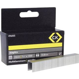 Hæfteklammer 1000 stk C.K. 496005 Dimensioner (L x B) 14 mm x 10.5 mm