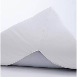 Kuvertlagen med U-split - 200x210 cm - Splitlængde 90 cm - Hvid - 100% Bomuldssatin - Borås Cotton