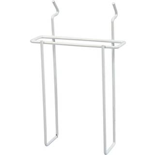 Stilfuld brochureholder i hvidmetal, 110x35x150 mm