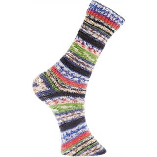 Superba Fair Isle 4-fädig - Blau-Grün